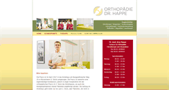 Desktop Screenshot of orthopaedie-happe.de